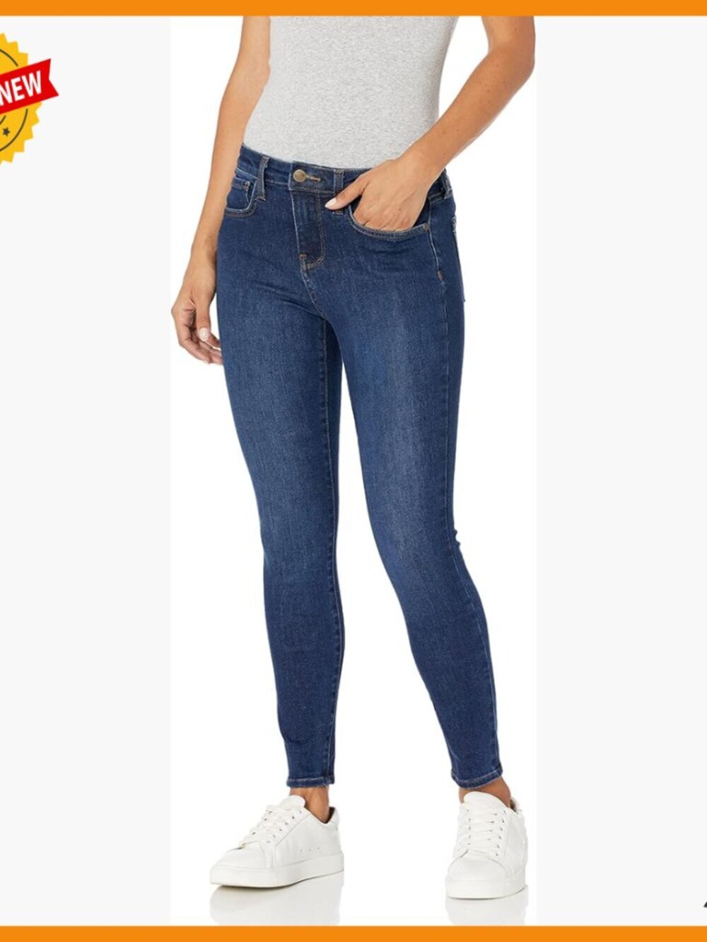 Petite Skinny Leggings in Stretch Denim, High Rise, Slim Fit